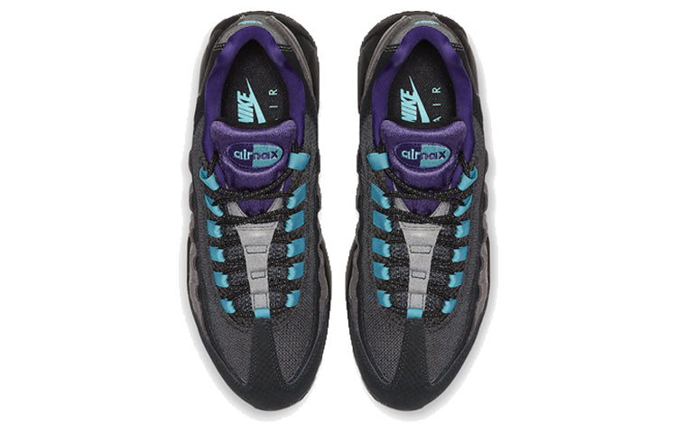 Nike Air Max 95 'Black Grape' Black/Court Purple-Teal Nebula AO2450-002 sneakmarks