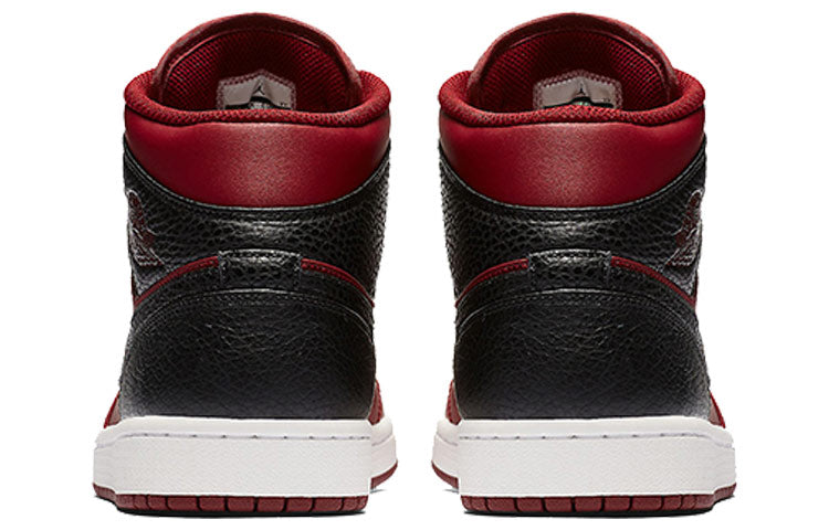 Air Jordan 1 Mid Team Red Black 554724-601