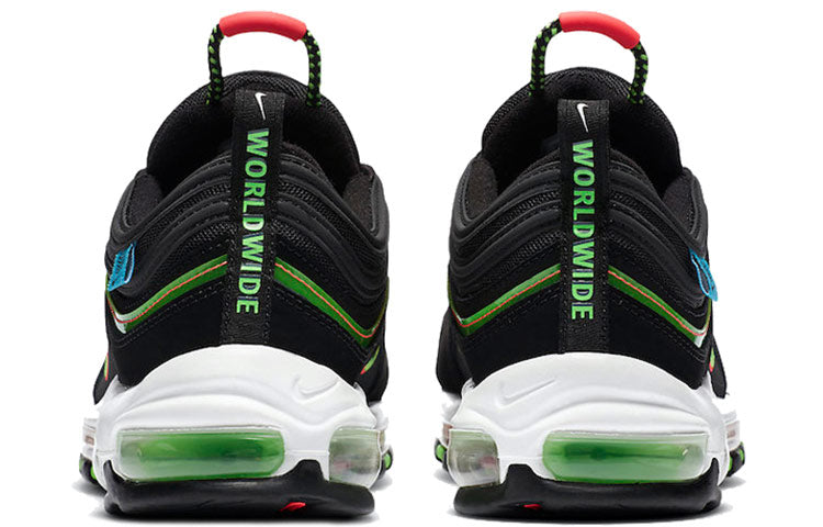 Nike Air Max 97 'Worldwide Pack - Black' Black/Green Strike/Flash Crimson/White CZ5607-001 KICKSOVER