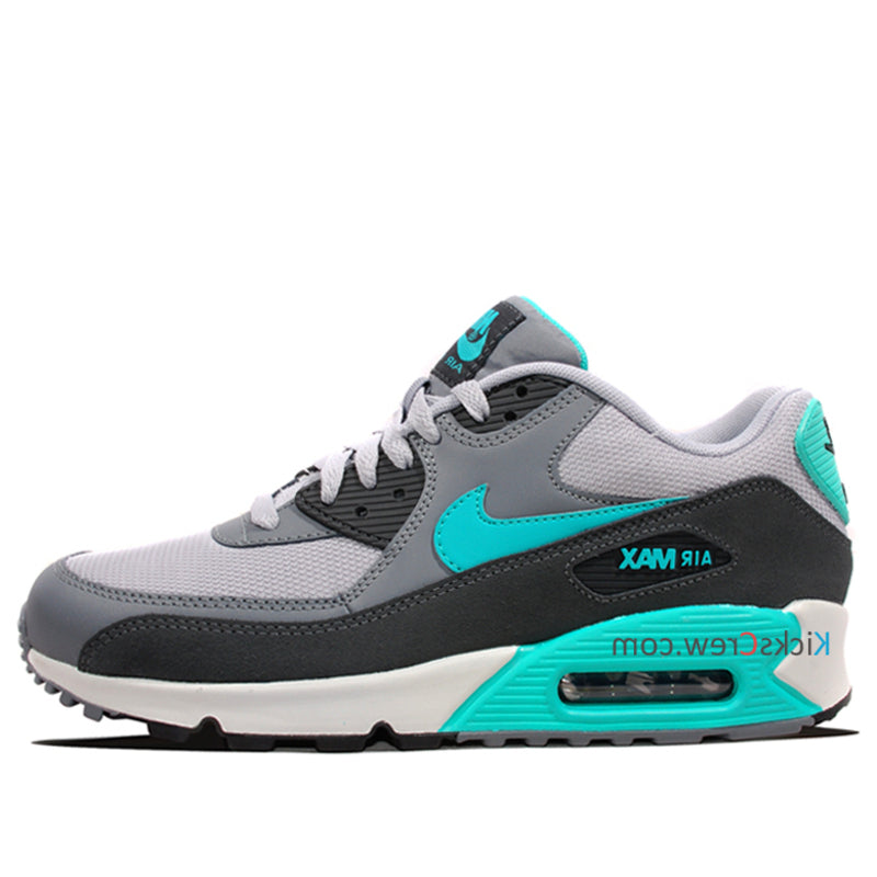 Nike Air Max 90 Essential Wolf Grey Hyper Jade 537384-033 KICKSOVER