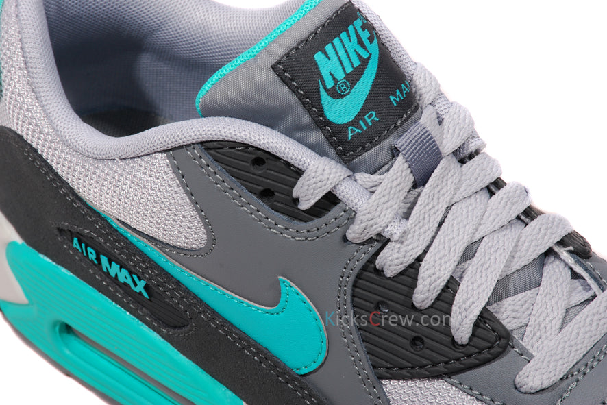 Nike Air Max 90 Essential Wolf Grey Hyper Jade 537384-033 KICKSOVER