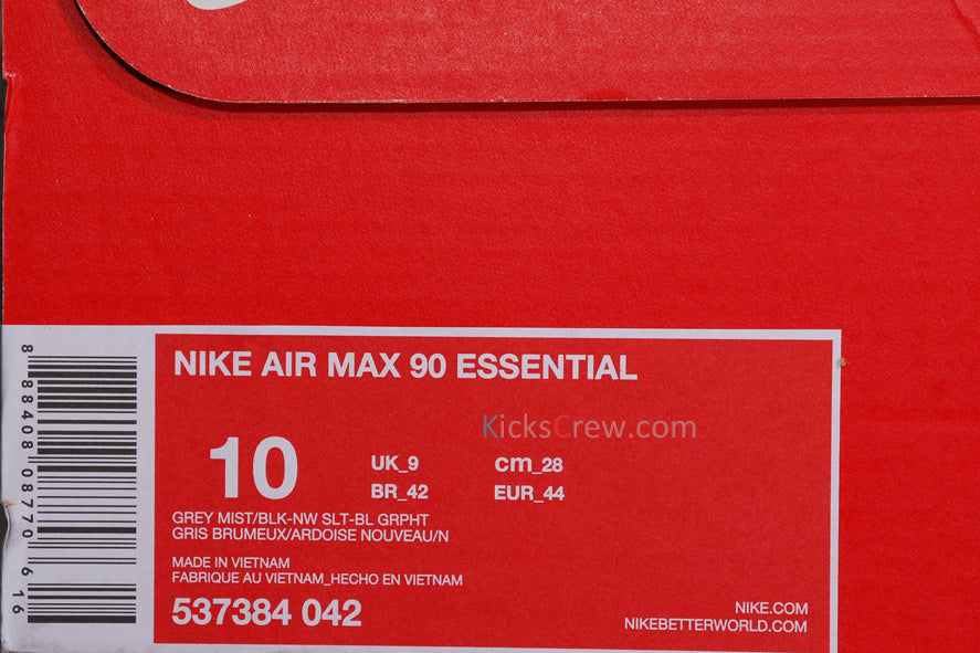 Air Max 90 Essential Grey Mist New Slate 537384-042 KICKSOVER