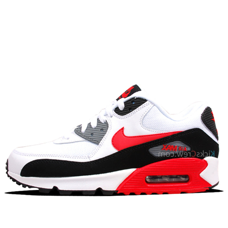 Nike Air Max 90 Essential White Challenge Red Black 537384-112 KICKSOVER