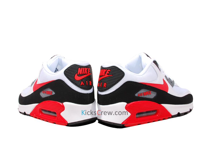 Nike Air Max 90 Essential White Challenge Red Black 537384-112 KICKSOVER