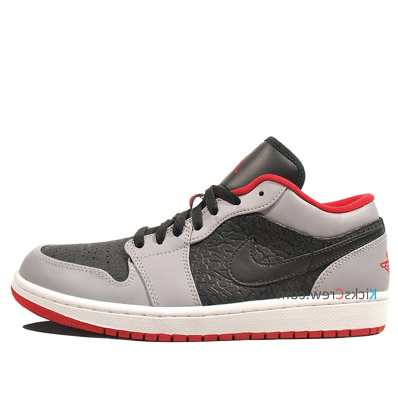 Air Jordan 1 Low Black Cement Grey Red 553558-004