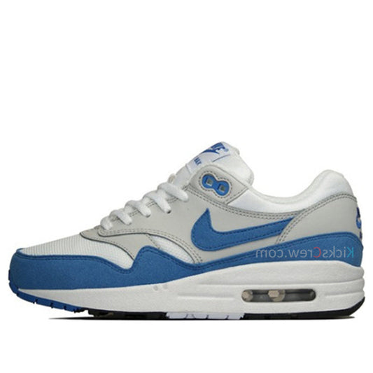 Nike Air Max 1 GS White Versity Blue Grey 555766-100 KICKSOVER
