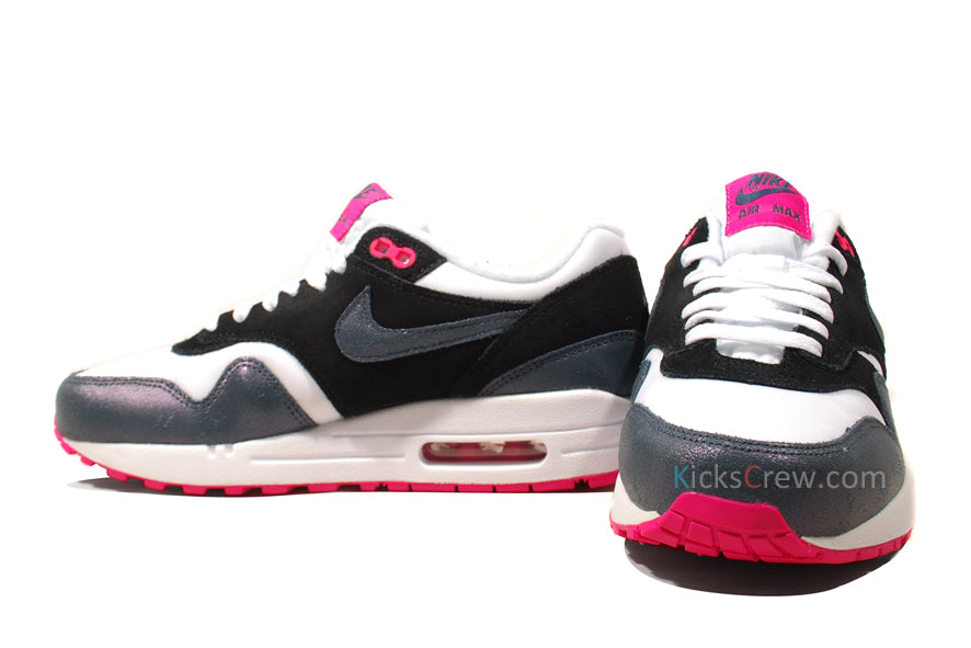 Nike Womens Air Max 1 Essential White Dk Aromory Blue Pink 599820-102 KICKSOVER