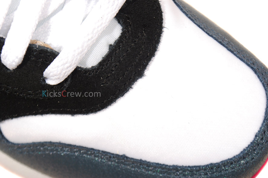 Nike Womens Air Max 1 Essential White Dk Aromory Blue Pink 599820-102 KICKSOVER