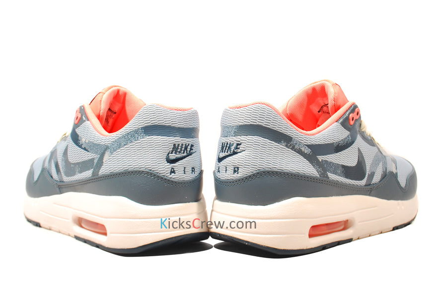 Nike Womens Air Max 1 CMFT PRM Tape Camo - Light Armory Blue Pink Camo - Light Armory Blue Pink 599895-446 KICKSOVER