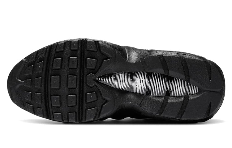 Nike Air Max 95 Recraft GS 'Triple Black' Black/Black/White/Black CJ3906-001 sneakmarks