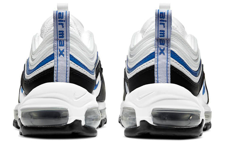 Nike Air Max 97 GS 'White Signal Blue' White/Black/Pure Platinum/Signal Blue 921522-107 sneakmarks