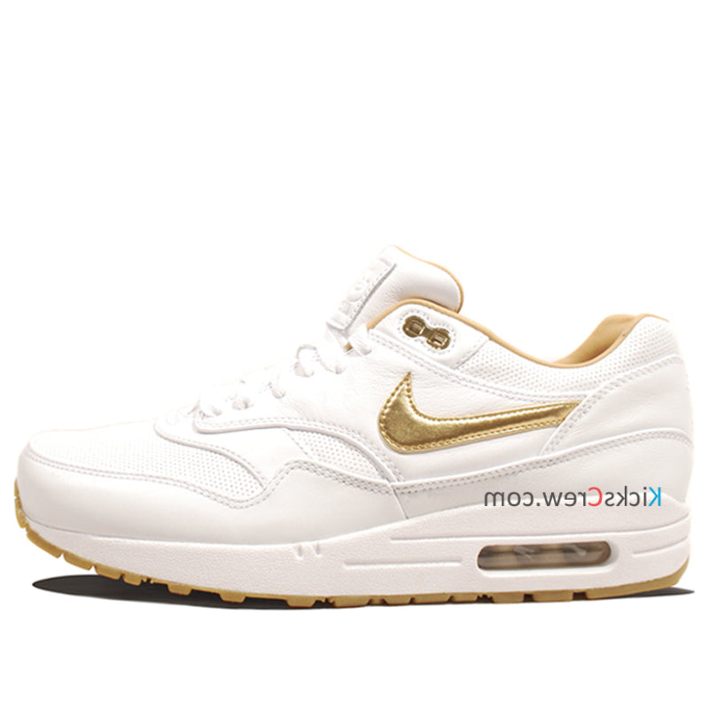 Nike Air Max 1 FB Woven White Metallic Gold 616315-102 KICKSOVER