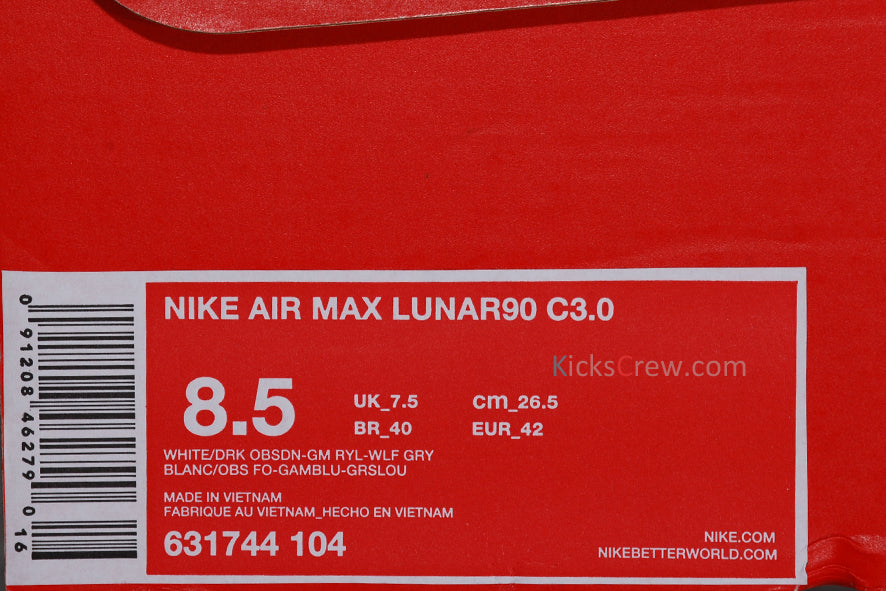 Nike Air Max 90 Lunar C3.0 631744-104 KICKSOVER