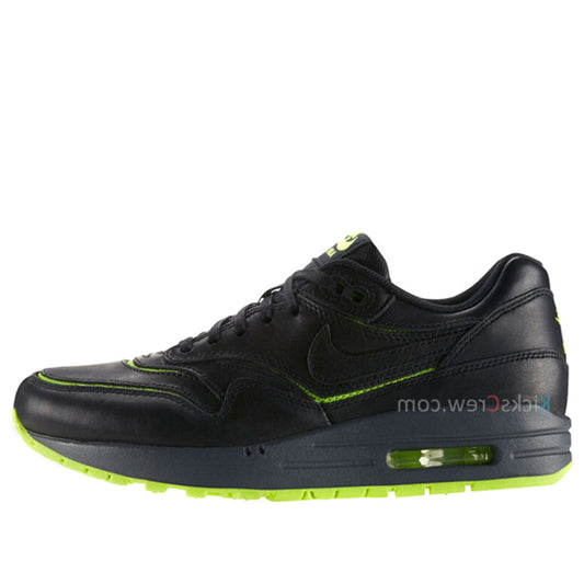 Nike Womens Air Max 1 Cut Out PRM Black Volt 644398-002 KICKSOVER