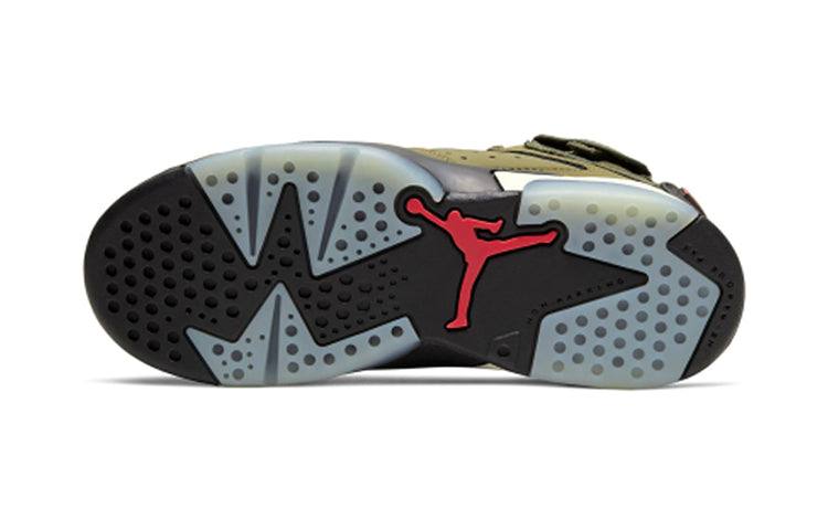 Nike Travis Scott x Air Jordan 6 Retro PS 'Olive' Medium Olive/Black/Sail/Univeristy Red CQ3565-200