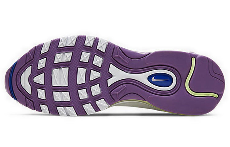 Nike Womens Air Max 97 SE 'White Iridescent Stripes' White/Purple Nebula/Hyper Blue/Washed Coral CW2456-100 KICKSOVER