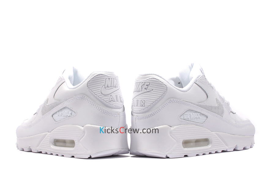 Nike Air Max 90 LTR Leather GS White Cool Grey 724821-100 KICKSOVER
