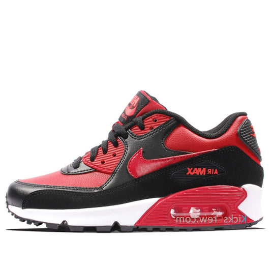 Nike Air Max 90 LTR Leather GS Gym Red Black 724821-601 KICKSOVER