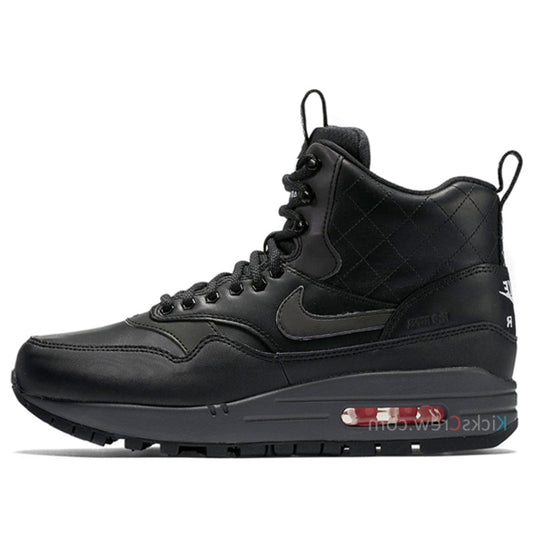 Nike Womens Air Max 1 Mid Sneakerboot Black 807307-001 KICKSOVER