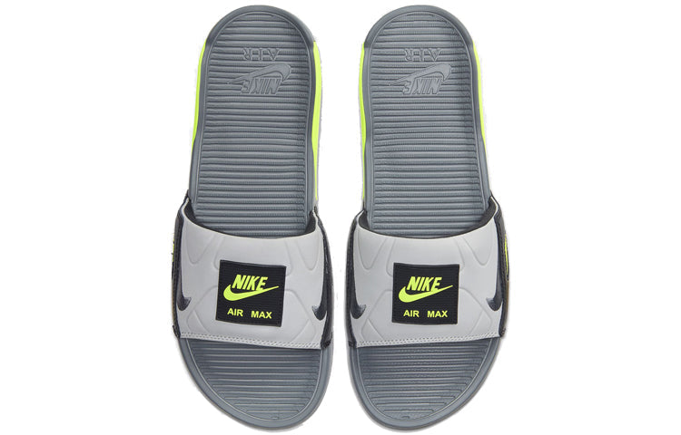 Nike Air Max 90 Slide 'Volt' Smoke Grey/Volt/Black/Smoke Grey BQ4635-001 KICKSOVER