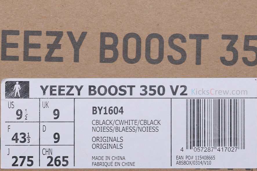 adidas Yeezy Boost 350 V2 Black White BY1604 KICKSOVER