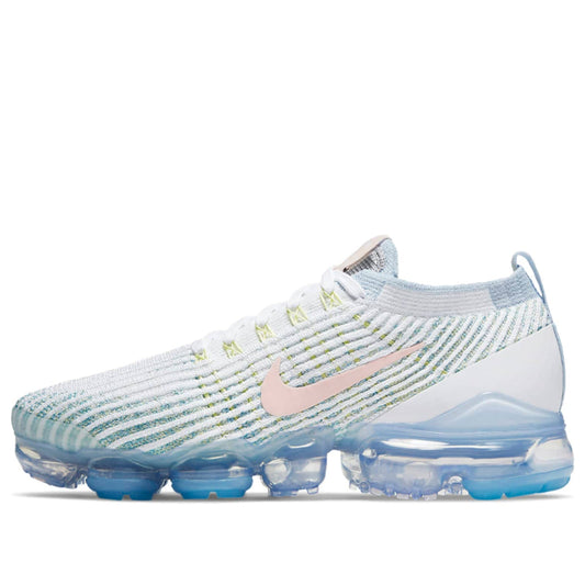 Womens Air VaporMax Flyknit 3 'One Of One' White/Washed Coral/Hydrogen Blue CW5642-100 KICKSOVER