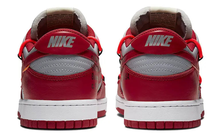 Nike Dunk Low LTHR OW Off-White - University Red CT0856-600 sneakmarks