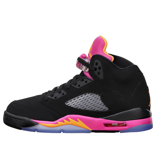 Nike Girls Air Jordan 5 Retro GS Black Bright Citrus Pink 440892-067