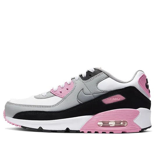 Nike Air Max 90 LTR Leather GS White Grey Pink CD6864-104 KICKSOVER