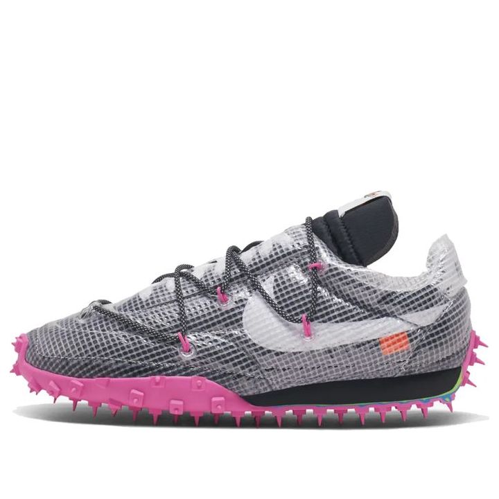 Nike Womens WMNS Waffle Racer SP Off-White - Black Fuchsia CD8180-001 sneakmarks