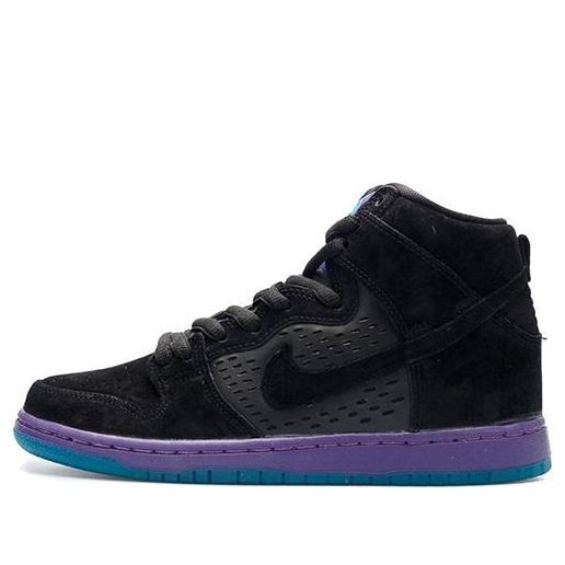 Nike Dunk High Pro SB Skateboard 'Black Grape' Black/Grape Ice-New Emerald-Black 313171-027 sneakmarks