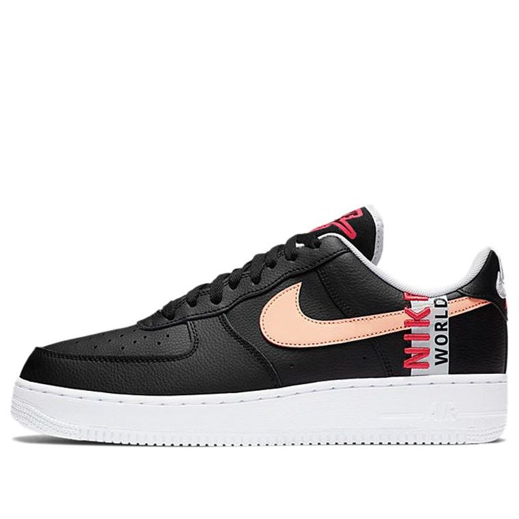 Nike Air Force 1 Low 'Worldwide Pack - Black Crimson' Black/Flash Crimson/White CK6924-001 KICKSOVER