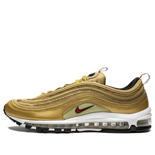 Nike Air Max 97 'Italy Gold' Metallic Gold/White-Black-Varsity Red AJ8056-700 KICKSOVER