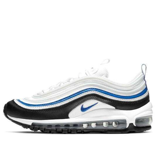 Nike Air Max 97 GS 'White Signal Blue' White/Black/Pure Platinum/Signal Blue 921522-107 sneakmarks