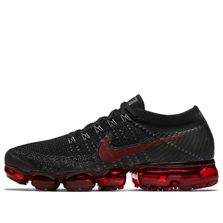 Nike Air VaporMax Flyknit Black Varsity Red 849558-013 KICKSOVER