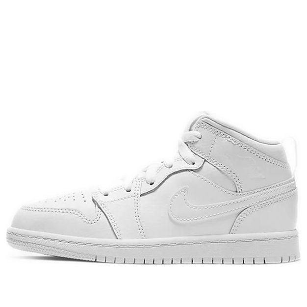 Air Jordan 1 Mid PS 'Triple White' White/White/White 640734-126
