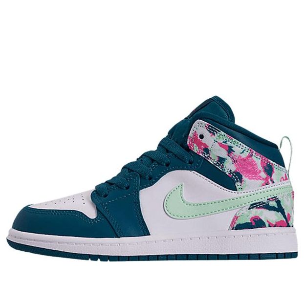 Air Jordan 1 Mid PS 'Green Abyss Frosted Spruce' Green Abyss/Frosted Spruce/White 640737-300