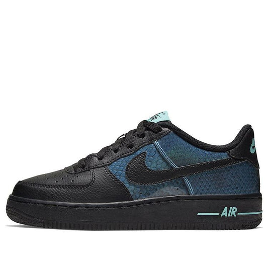 Nike Air Force 1 Low GS SE 'Snakeskin' Black/Blue Hero/Aurora/Black CI3910-001 KICKSOVER