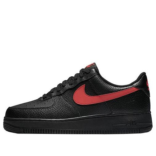 Nike Air Force 1 Low '07 'Black' Black/Black-Gym Red AA4083-011 KICKSOVER