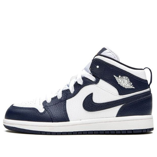 Air Jordan 1 Mid PS 'Obsidian' White/Metallic Gold/Obsidian 640734-174