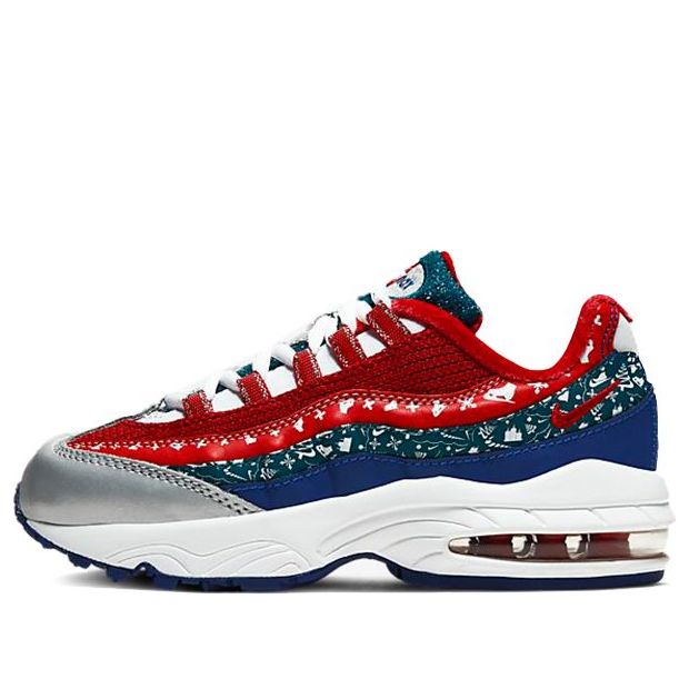 Nike Air Max 95 PS 'Ugly Christmas Sweater' White/University Red/Noble Red CT1594-100 sneakmarks