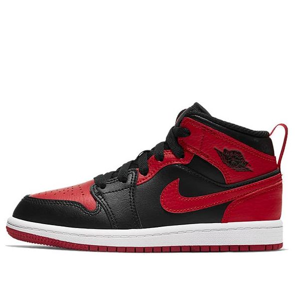 Air Jordan 1 Mid PS 'Banned' Black/University Red/Black/White 640734-074