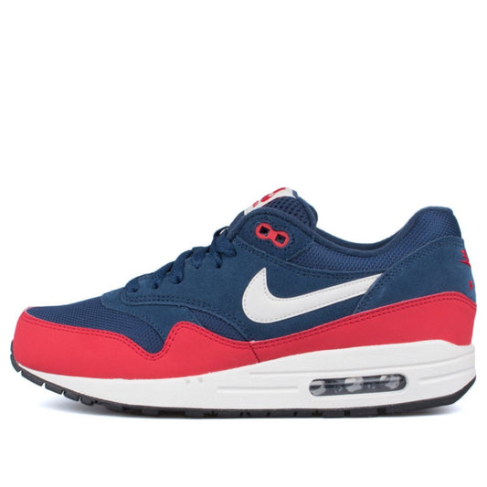 Nike Air Max 1 Essential 'Midnight Navy' Midnight Navy/University Red/Light Bone 537383-400 KICKSOVER