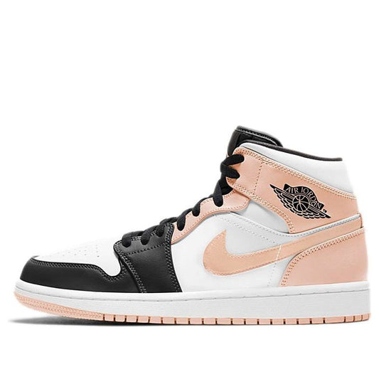 Air Jordan 1 Mid Crimson Tint Arctic Orange Black Toe 554724-133