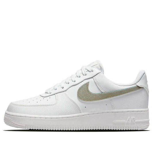 Nike Womens Air Force 1 Low Glitter Swoosh DH4407-101 KICKSOVER