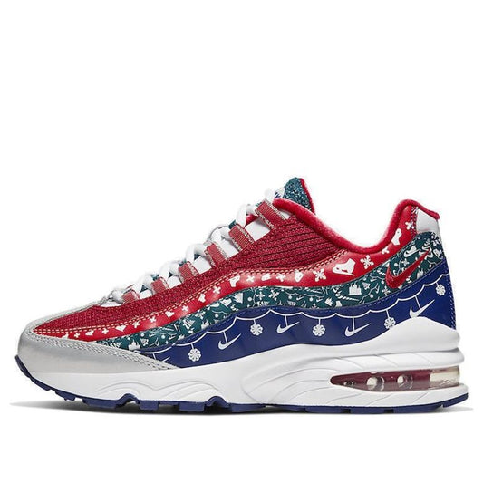 Nike Air Max 95'Ugly Christmas Sweater' GS White/University Red/Noble Red CT1593-100 sneakmarks