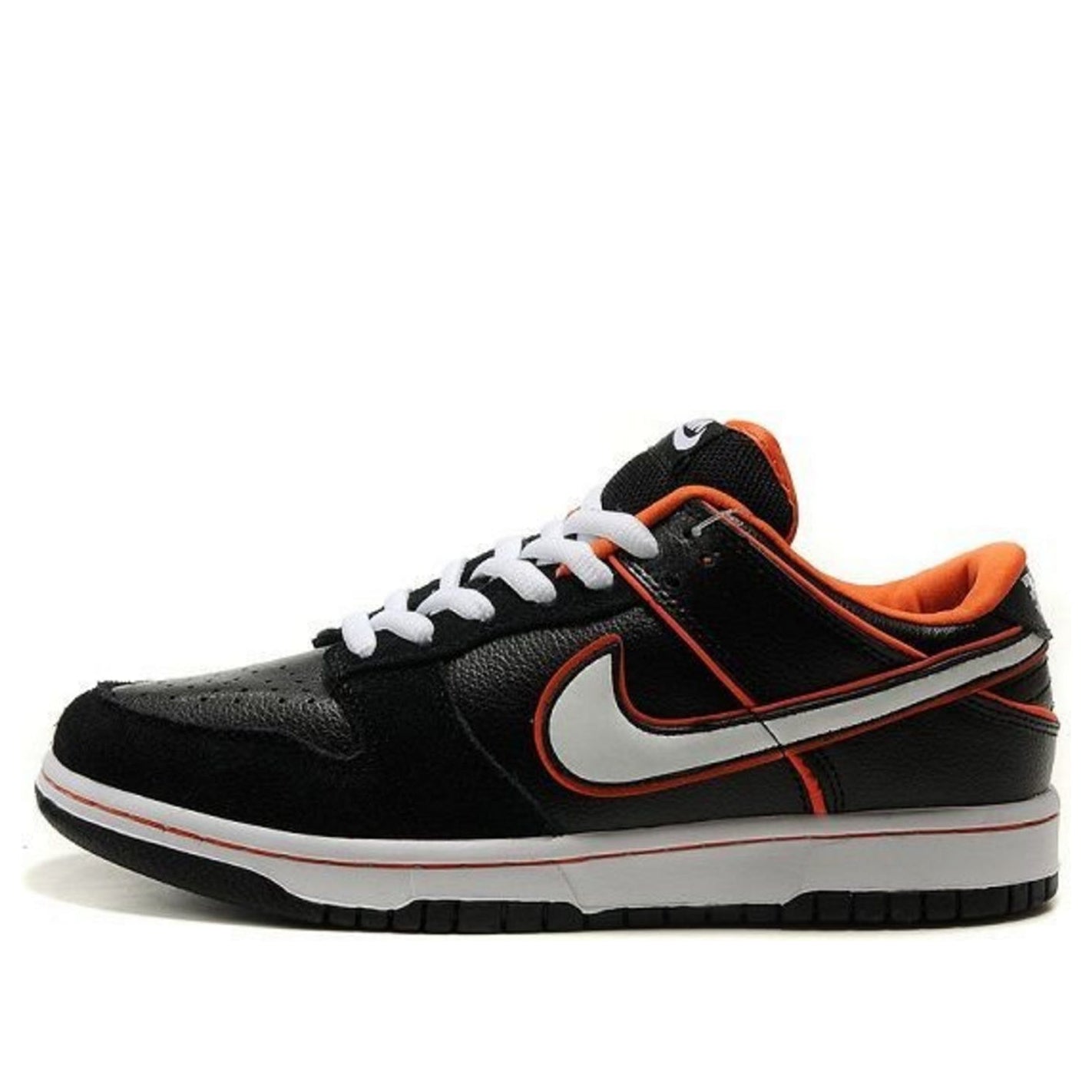 Nike Dunk Low Pro SB Black/White-Orange Blaze 304292-010 sneakmarks