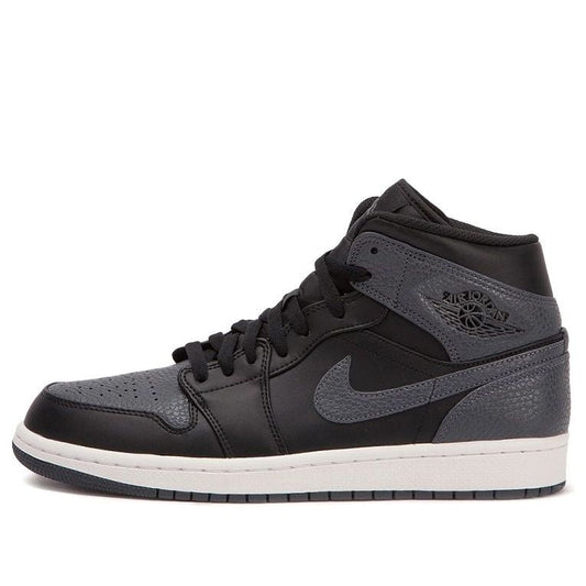 Air Jordan 1 Mid Black Dark Grey 554724-041