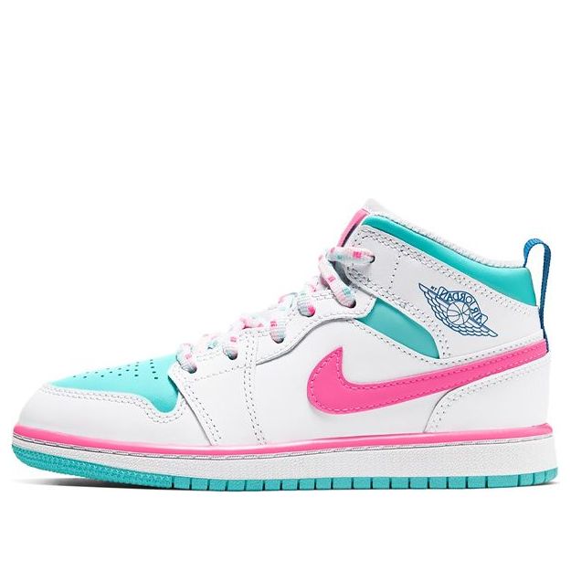 Air Jordan 1 Mid PS 'Digital Pink' White/Digital Pink/Aurora Green/Soar 640737-102