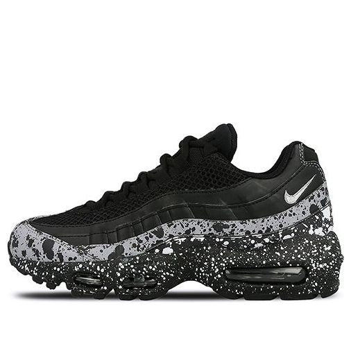 Nike Womens Air Max 95 'Splatter' Black/Black-White 918413-003 sneakmarks